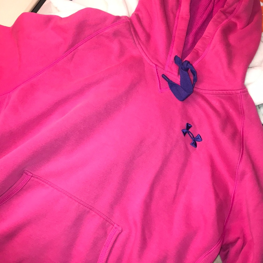 under armour dark pink sweatshirt